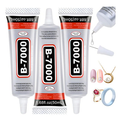 3 Pcs Pegamento Adhesivo B-7000 Multiusos 50ml Transparente | MercadoLibre