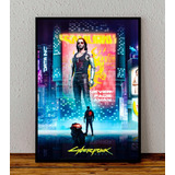 Cuadro 33x48 Poster Enmarcado Cyberpunk Videojuego Serie