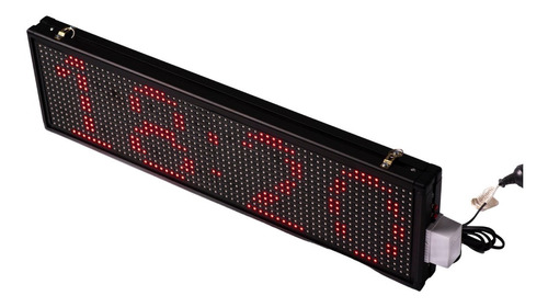 Reloj Led Con Alarmas Programables Timbre 20 X 65cm Interior