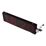 Reloj Led Con Alarmas Programables Timbre 20 X 65cm Interior