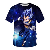 Playera Manga Corta Dragon Ball Universe Prince Vegeta