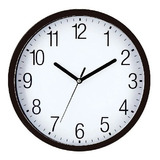 Reloj Pared Clasico Analógico Negro 25 Cm Moderno Minimalist