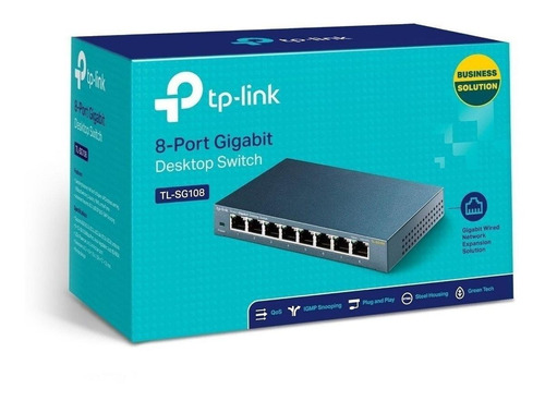 Hub Switch 8 Portas Gigabit 10/100/1000 Tl-sg108 Tp-link