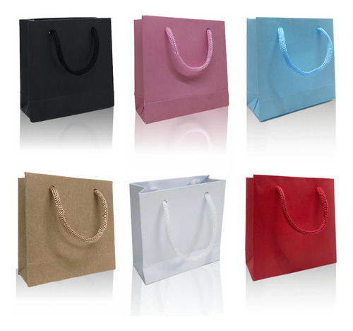 Sacola Papel Bolsa Mini Extra Pequena 10x10x4 - kit 10 un.