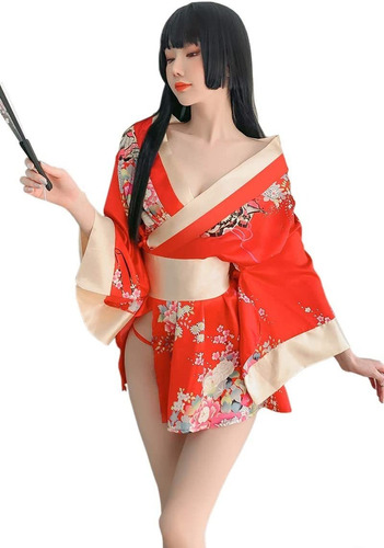 Conjunto De Lencería Sexy Seduce Pijamas Sexy Kimono Japonés