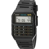 Reloj Casio Ca53 1z Unisex Calculadora Correa Resina Full Fondo Negro Ca-53w-1z