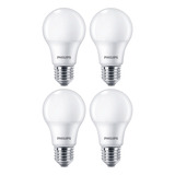 Combo X4 Lampara Eco Home Led Philips 7w E27 6500k Luz Fria