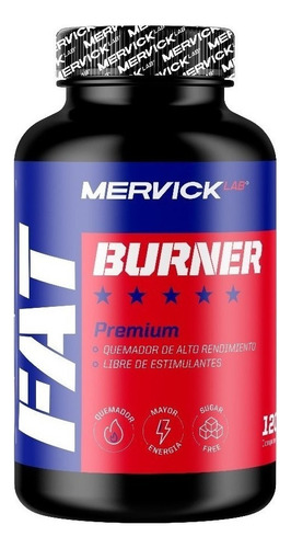 Fat Burner Mervick Lab Quemador De Grasa X 120 Capsulas