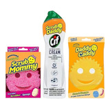 Scrub Daddy Scrub Mommy + Cif - Crema De Limpieza Multiusos