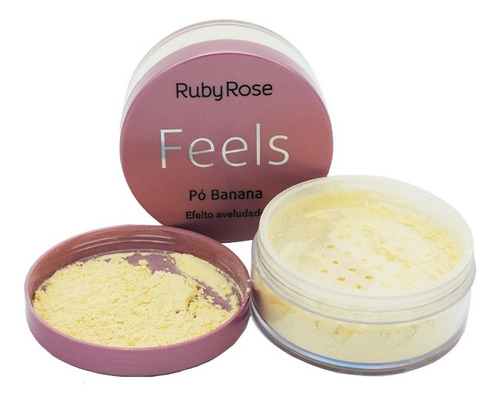 Pó Banana Ruby Rose Linha Feels  Hb-850 Fixador