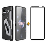 Case P Rog Phone 5s Geométrica + Película Frontal 3d Premium