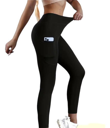 Leggins Deportivos  Para Yoga Y Fitness Negro