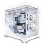 Gabinete Pc Gamer Doble Cámara De Vidrio Atx 3 Ventiladores