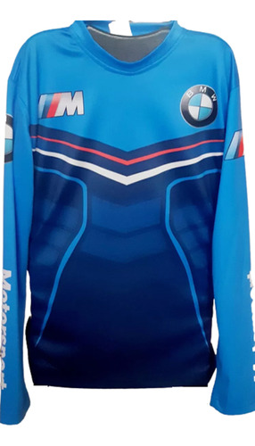 Playera  Bmw Chooper Motociclismo Motorrad Hombre Azul Bmw