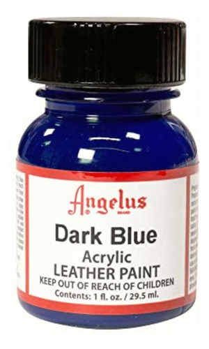 Angelus Pintura Acrílica Azul Oscuro Para Cuero 29.5 Ml