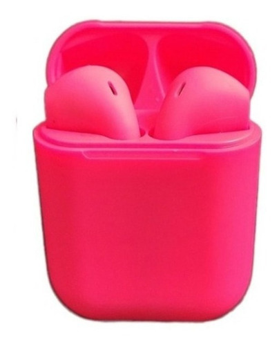 Audifonos Bluetooth 5.0 Inalambricos Manos Libres Touch I12 Color Rosa