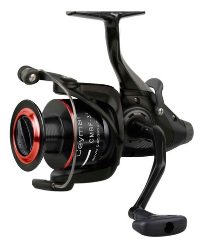 Reel Frontal Okuma Ceymar Cmbf-355 Bait Feeder Doble Freno Color Negro Lado De La Manija Derecho/izquierdo