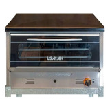 Horno Pizzero A Gas Usman H6 Puerta De Vidrio 6 Moldes