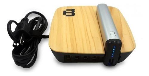 Blackpcs Base De Carga + Power Bank Epbs6-4000/5v 4x Usb 2.0