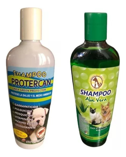 Shampoo Anti-pulgas Y Garrapatas + Shampoo  Aloe Vera 230ml 