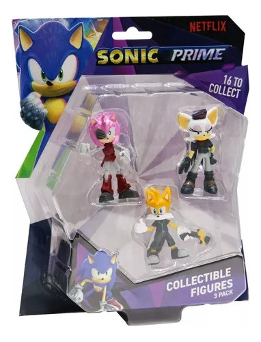 Sonic Prime Pack Por 3 Figuras Coleccionables Son2020 Nryj