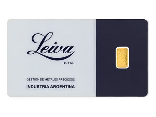 Lingote De Oro 1g Leiva Joyas Edición 2024