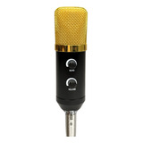 Micrófono Omnidireccional Streaming Condensador Con Cable