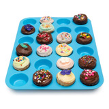 Bandeja Molde De Silicona Para 24 Mini Cupcake Mufins