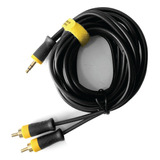 Cable De Audio 2 Rca A Mini Plug  2 Mts De Oro 24k Tv Pc 