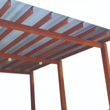  Kit Toldo Pergolado 4,00 X 3,00 Policarbonato Alveolar 4mm