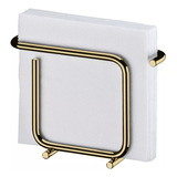 Porta Guardanapos Dourado Luxo Suporte De Mesa Cantinho Café