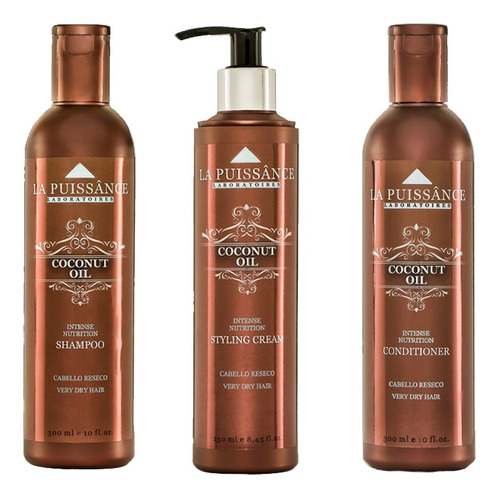 Shampoo + Acondicionador + Crema Coconut Oil La Puissânce