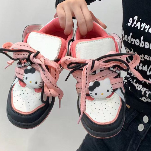 Para Hello Kitty Sports Shoes, Zapatos De Skate Rosas Para