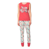 Pijama Cotton Estampado Never Stop Lady Genny