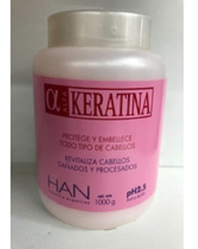 Baño De Crema Con Keratina Ph 2.5 Han 1 Kg.