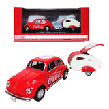 1967 Volkswagen Beetle Remolque Bocho Coca Cola Escala 1:43