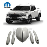 Kit Capa Retrovisor Maçaneta Fiat Toro Branco Original Mopar