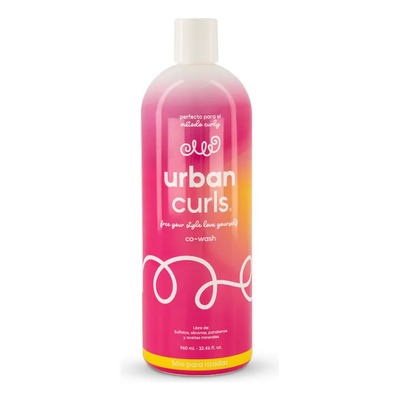 Shampoo Co-wash Para Cabello Rizado y Ondulado Urban Curls Sin Sulfatos 960ml | Meses sin interés