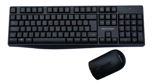 Kit Teclado E Mouse Sem Fio 2.4ghz Multimidia Usb Multilaser