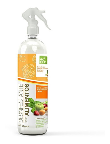 Desinfectante P/ Frutas Y Verduras 100% Natural 500ml Go Eco