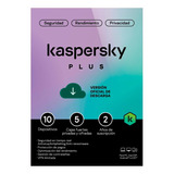 Kaspersky Plus 10 Disp 5cuentas Kpm 2 Años Internet Security
