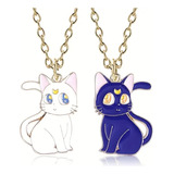 Juego De Collares De Los Gatos De Saylor Moon  Luna Y Artemi