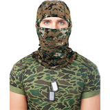 Balaclava Pasamontañas Camuflaje Tactico Militar Pixel Color Camo Pixel Diseño De La Tela Piexel Talla G