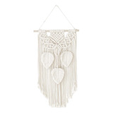 Chic Macramé Algodón Tejido Tapiz Fringe Colgante De Pared