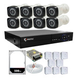 Kit Vigilância 8 Cameras Full Hd 1080p 2.0 Mp + Dvr 8ch