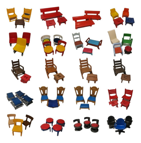 Playmobil Sillas Varios Modelos Precio X Unidad Muebles