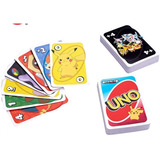 Juego De Cartas Uno Versión Pokemon Pikachu Mattel Juego