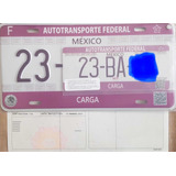 Placas Federales Cg Turismo Mrp Internacionales