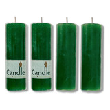 12 Velas 7 Dias Votiva Verde 260g Parafina Pura Atacado