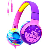 Kidz Bop Auriculares Con Cable Para Niños | Micrófono | Ench